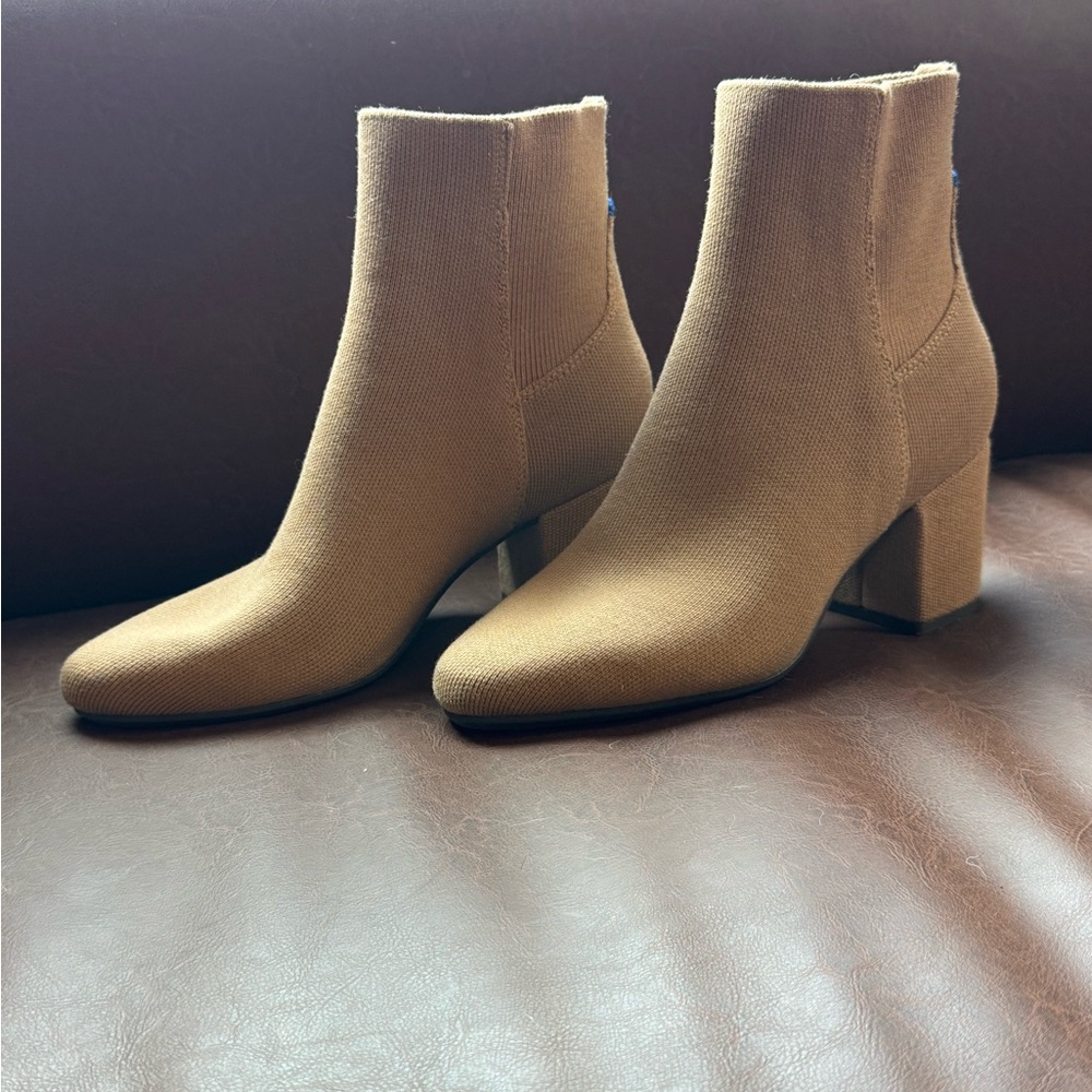 Rothy's Classic Tan Ankle Booties